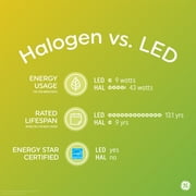 GE Halogen Light Bulbs, 50 Watt, Soft White, T4 Specialty Bulbs, G8 Base, 2pk