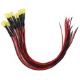 thumbnail image 1 of 100pcs 12V Clear 5mm Prewired Light Emitting Diodes with 20cm Wire LED Light BeadsYellow to Yellow, 1 of 1