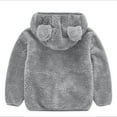 thumbnail image 3 of Ketyyh-chn99 Baby Girls' Hooded Jacket Baby Girls Boys Cute Windbreaker Zip Up Lightweight Toddler Dinosaur Jacket Cute Animals Graphic Waterproof Size for 6-12 Months,Grey, 3 of 3