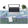 thumbnail image 2 of Cute Desk Mat Blue Lavender Large Mouse Pad XL Long Extended Cartoon Bear Mousepad Desktop Mat Laptop Keyboard Mouse Mat Desk Pad 31.5''''x15.7'''' for Office Work from Home, 2 of 6