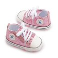thumbnail image 2 of Zapatos para bebé KKIIDDSS 0-6 meses, púrpura con lentejuelas, 2 of 6