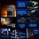 thumbnail image 3 of Computadora Gamer IA Ready Xtreme PC Gaming AMD Radeon 780M Ryzen 7 8700G 16GB DDR5 SSD 500GB WIFI White Multitarea Avanzada con IA, 3 of 6
