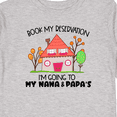 thumbnail image 4 of Inktastic Book my Reservation I'm Going To My Nana and Papa's- House Boys or Girls Long Sleeve Toddler T-Shirt, 4 of 5