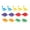 Alphabet, variant on Bunblic Counting Dinosaur Toy Double Sided Dinosaur Toys Pairing Montessori Counting Sorting Toy for Construction Skills Coordination Alphabet