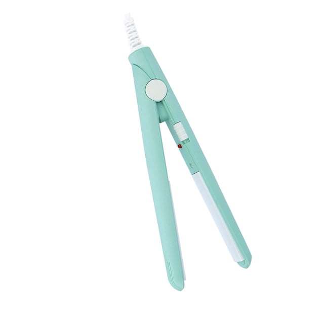 Ejoyous Plancha De Pelo, Mini Plancha De Pelo Portátil 2 En 1, 190 Grados Celsius Temperatura Constante Placa De Cerámica Turmalina Belleza Plancha Rizador De Calefacción