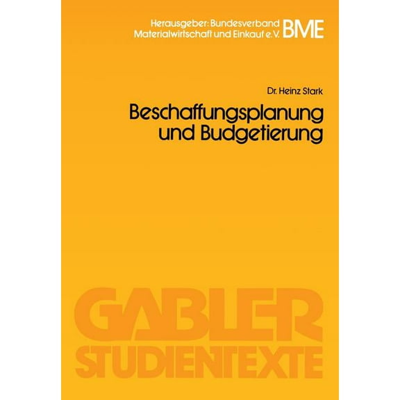 Beschaffungsplanung Und Budgetierung, (Paperback)