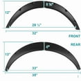 thumbnail image 3 of Spec-D Tuning 4PC Front + Rear Universal Flexible Car Fender Flares Black Durable Extra Wide Body Kit Wheel, 3 of 7