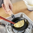 thumbnail image 4 of 6" Mini Frying Pan, Single Egg Pan Nonestick Serve Eggs Round Omelet Individual Skillet with Long Wood Handle Small Tiny Pans for Home Kitchen Cookware Utensil for Pancake Stove Gas Induction Hob, 4 of 7