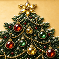 thumbnail image 5 of Christmas Diamond Painting Hanging Ornament Kit, 5D Round Diamond Art Window Wall Hanging with Chain, DIY Christmas Craft for Home Window Tree Decor Gift, 5 of 6