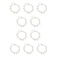 thumbnail image 3 of Guardurnaity Tobilleras Cuentas redondas Hoja Pie Joyas Pulseras de tobillo para niñas adolescentes Plata Type1 NO1, 3 of 6