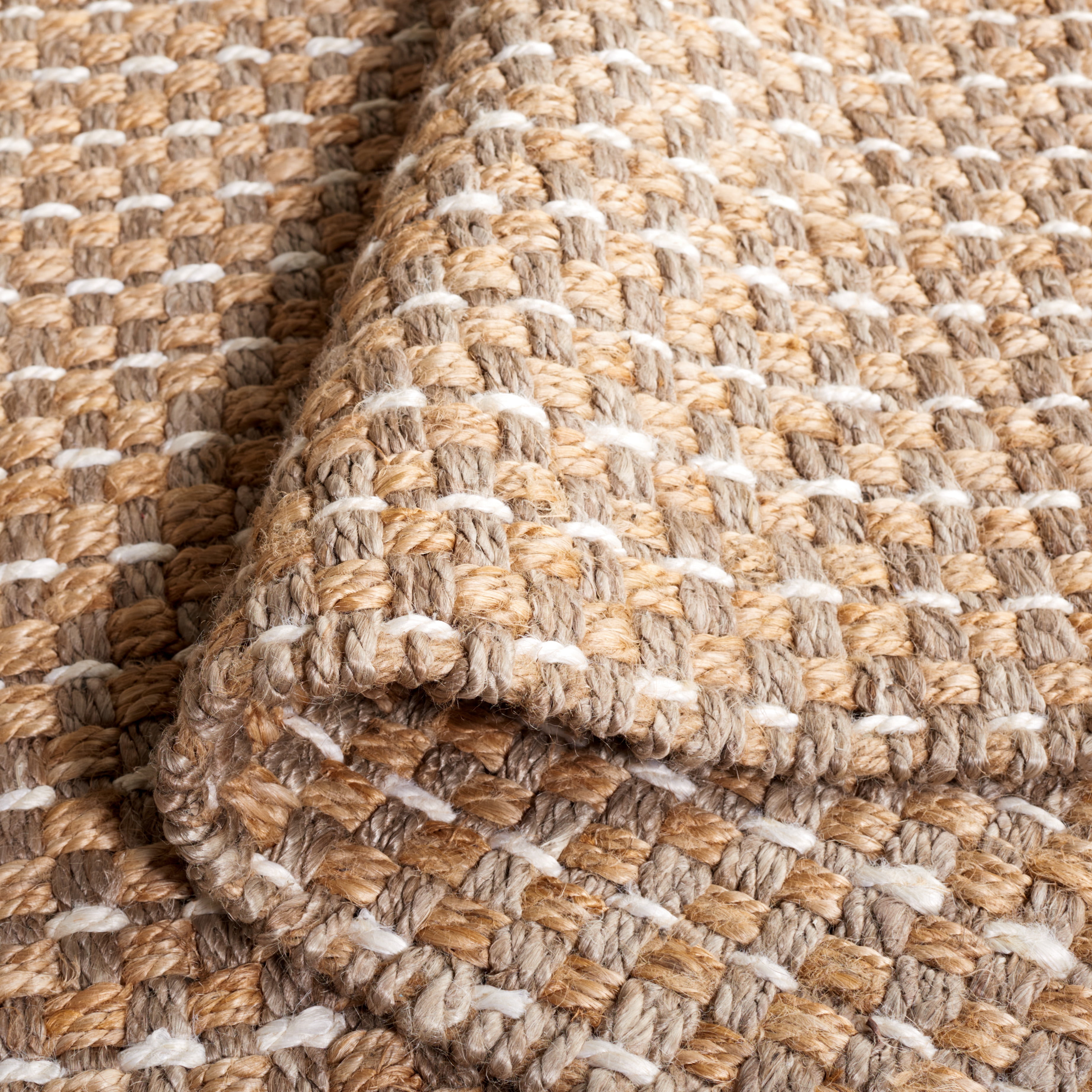 SAFAVIEH Natural Fiber Terrance Solid Area Rug, Natural/Ivory, 5' x 8'