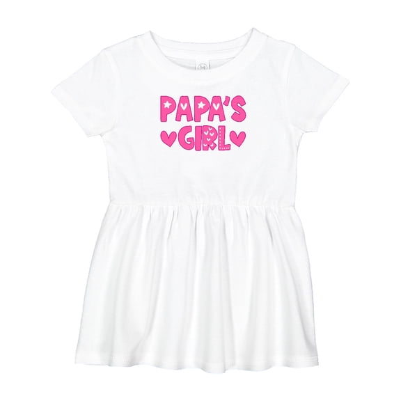 Inktastic Papa's Girl Girls Baby Dress