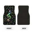 thumbnail image 7 of Salouo Music Notes for 4-Piece Floor Mats, Custom Fit Car Mats All-Weather Car Foot Mats Automotive Floor Mats for Cars, Trucks, SUVs, Vehicle Floor Liner, 7 of 7