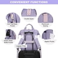 thumbnail image 5 of Lovevook Laptop Backpack for Women 15.6",Cute Work Travel Commuter Daypack,Nurse Doctor Teacher Backpack Purses College Computer Bookbag, 5 of 9