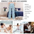 thumbnail image 5 of FREEAMG Chic Pattern Floral Drawstring Lounge Wide Leg Pajama Sleepwear Bottom, 5 of 5