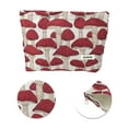 thumbnail image 4 of Unique Bargains 1 Pc Mushroom Pattern Drawstring Makeup Bag for Vacation Travel Polyester red, 4 of 6
