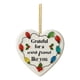 thumbnail image 2 of Decoración acrílica colgante en forma de corazón - 8 cm acabado mate con cuerda dorada - adorno opaco plano de 3 mm de grosor para regalos cálidos y celebraciones, 2 of 6