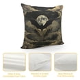 thumbnail image 4 of Orinice Bat Moon Clouds Graphic Decorative Throw Pillow Cover for Home Couch Living Room Bed Sofa - 1PC 24x24in, 4 of 5