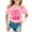 Pink, variant on Tiijoy Toddler Girls Birthday T-Shirt Cute Letter Print Short Sleeve T Shirt, Sizes 1-2T
