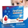 thumbnail image 3 of Individually Packaged Iodine Swabsticks 60pcs Skin Disinfection Swab for Baby Belly Button Cleaning, 3 of 5