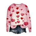 thumbnail image 4 of FDGIU Women's Valentine's Day Sweatshirt - Cute Red Graphic Pullover, Warm & Soft Comfy Holiday Gift, 4 of 5
