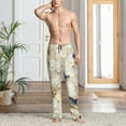 thumbnail image 2 of Kdxio Elegant Butterflies And Pearls Print Men's Sleep Pajama Pant Lounge Pants with Pockets-Large, 2 of 6