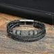 thumbnail image 4 of Mens Celtic Knot Charm Bracelets 3 Layers Black Braided Leather Rope Chain Wristband Ethnic Gifts for Him Jewelry, 4 of 5