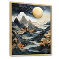 thumbnail image 2 of Designart "Moonlit Storm Over The Mountain" Landscape Mountains Floater Framed Wall Decor, 2 of 5