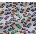 thumbnail image 4 of oneOone Cotton Jersey White Fabric Bus Quilting Supplies Print Sewing Fabric By The Yard 58 Inch Wide-URW, 4 of 4
