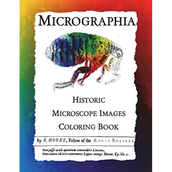 Micrographia: Historic Microscope Images Coloring Book (Historic Images) (Volume 1)