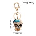 thumbnail image 4 of Llavero Creativo Con Diamantes Imitación Calavera para Mujer Y Niña Bolso Mano Regalo (azul), 4 of 9