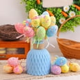 thumbnail image 4 of 6Pcs Easter Eggs Picks for Vase Filler Artificial Easter Egg Picks Glitter Easter Eggs for Diy Bouquet Spring Table Decorations Flower Arrangement Home Decor,Easter Decorations, Decorated Eggs, 4 of 9