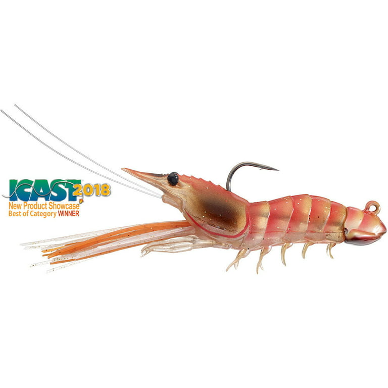 LIVE TARGET SSJ85SK913 Fishing Tackle Lures Fleeing Shrimp | Glow