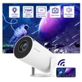 thumbnail image 1 of Syson HY300 Smart Mini Projector, Android 12, 180 ANSI Lumens, Native 720P, WiFi & Bluetooth, HDMI/USB Home Theater Projector, 1 of 11