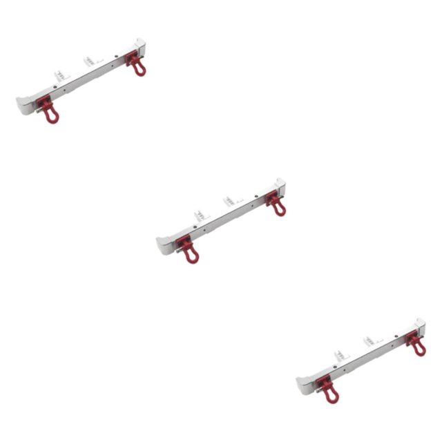 Dalazy RC Metal Rear Bumper with Shackles ZP1001 ZP1003 ZP1002 Accs RC for Car 1/10 Silver 141mm 3Set