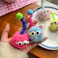 thumbnail image 3 of Fasijew Decorative Hair Accessory Strong Grip Hairpin Children's Cartoon Plush Hairpin Fuzzy Soft Plush Ball Big Eyes Elastic Spring Lightweight Baby Girls' Pom Pom Hair Clip, 3 of 7