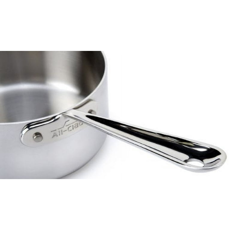 All-Clad 2 Qt. Sauce Pan, 3 Ply - Stainless, Aluminum, Stainless, No Lid