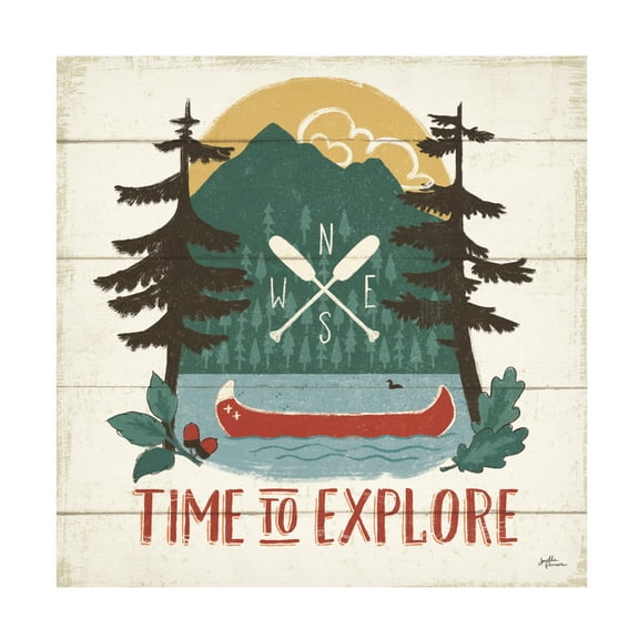 Janelle Penner 'Vintage Lake VI' Canvas Art