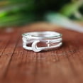 thumbnail image 6 of Moon and Stars Ring, 925 Sterling Silver Ring, Celestial Silver Ring, Handmade Ring, Statement Ring, Galaxy Ring, Moon Star Band, Gift Ring*, 6 of 6