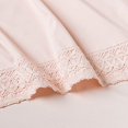thumbnail image 4 of Amrapur Overseas 4-Piece Crochet Lace Bed Sheet Set, King, Blush, 4 of 5