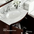 thumbnail image 4 of Eviva Odessa Zinx+ 30" Dark Teak Bathroom Vanity w/ White Carrara Top, 4 of 6