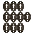 thumbnail image 1 of 10 piezas de cubiertas de cerradura para muebles antiguos de tocador, decoración de cerraduras para muebles, 1 of 5