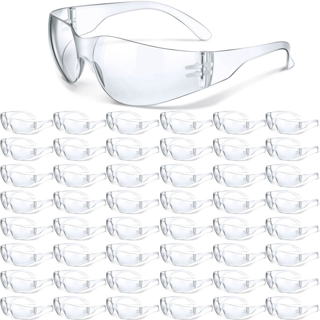 Gafas de seguridad Weewooday, paquete de 48 unidades, talla única, protección ocular