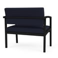 thumbnail image 5 of Lesro Lenox Steel Fabric Bariatric Waiting Room Guest Chair in Black/Open House Navy, 5 of 5