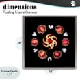 thumbnail image 4 of Stupell Industries Modern Seashells & Tulips Symmetry Gray Floating Frame Canvas Art, 18 x 18, by Beth Adoette, 4 of 8