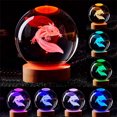 thumbnail image 3 of Color Night Light 3D Con Base Regalo Cumpleaños Creativo para Amigos Rojo, 3 of 9