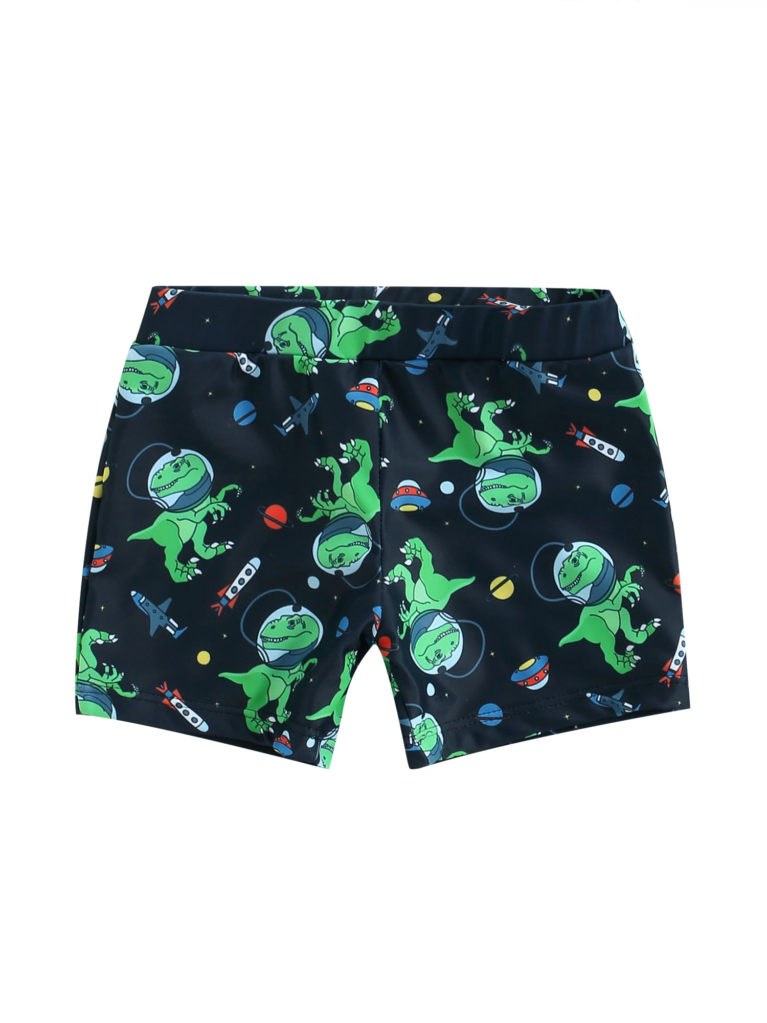 WIHVE Mens Beach Swim Trunks Cartoon Dinosaurs Colorful Boxer Swimsuit Underwear Board Shorts with Pocket