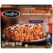(2 pack) (2 Pack) STOUFFER'S CLASSICS Satisfying Servings Lasagna with Meat & Sauce 19 oz. Box