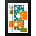 thumbnail image 2 of Newton, Tonya 11x14 Black Modern Framed Museum Art Print Titled - Lacuna - Aqua and Orange, 2 of 5
