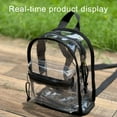 thumbnail image 6 of LHNFT Clear Mini Backpack Stadium Approved 12x12x6 Clear Bag Transparent Small Backpacks, 6 of 7